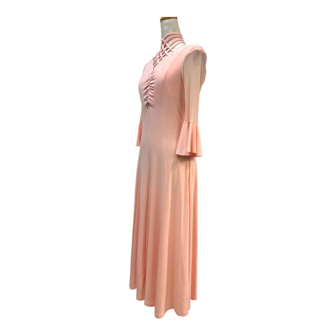 6140★primaboutique★S ピンク スタンダードドレス 社交ダンス