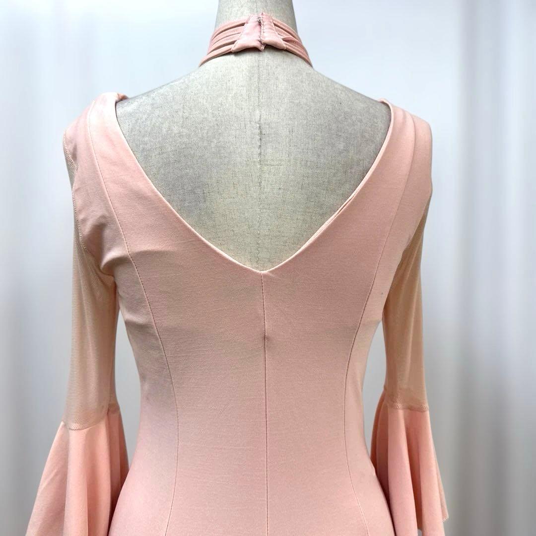 6140★primaboutique★S ピンク スタンダードドレス 社交ダンス