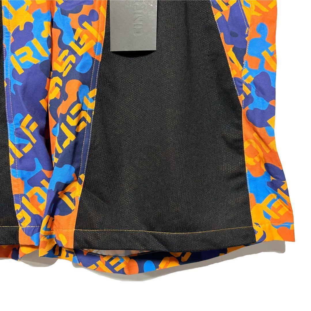 新品 ラッセルノ ゴルフ メッシュ ポケット ショーツ オレンジ カモ 2XL