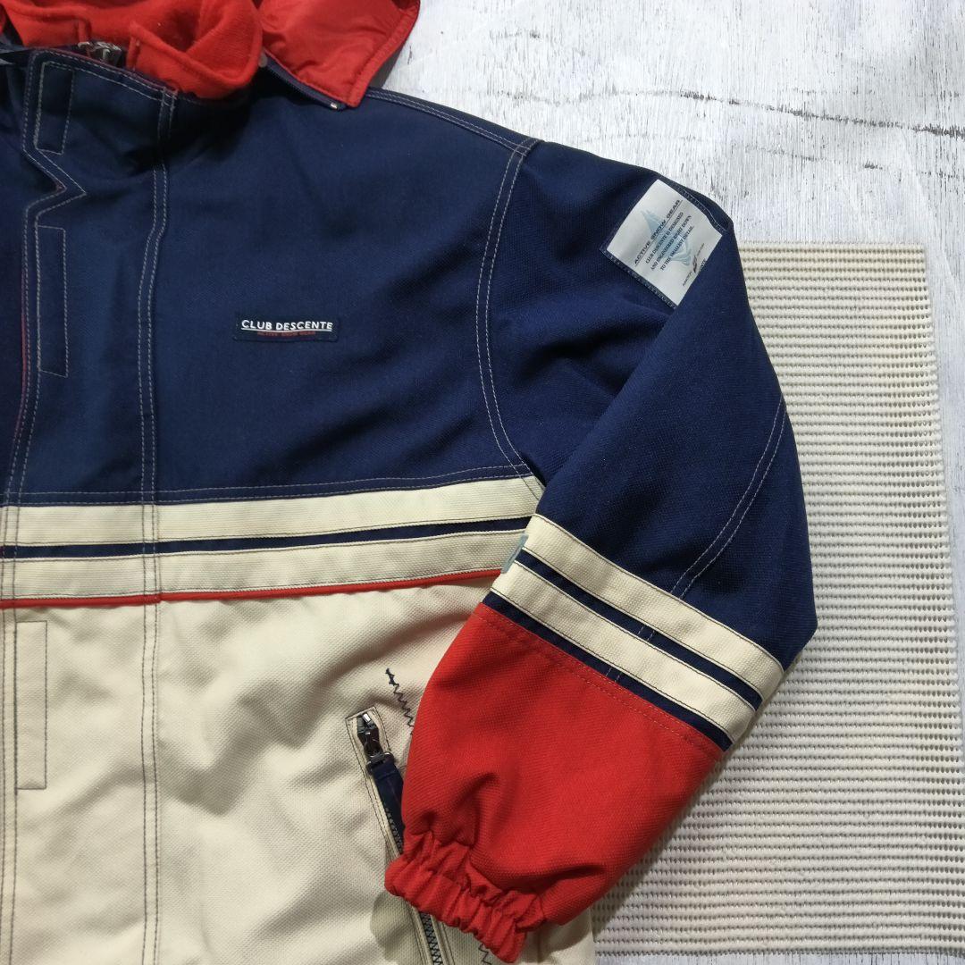 W1172◆CLUB DESCENTE スキーウェア フード付き セットアップ