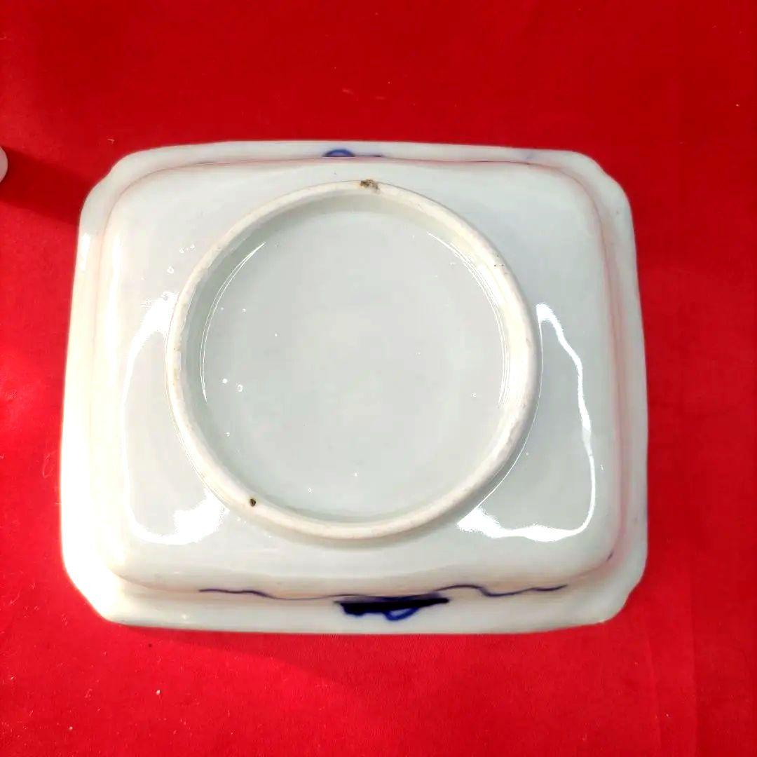 有田焼　伊万里焼　古伊万里　金彩　色絵　小皿　角皿　長角皿　5客セット　②