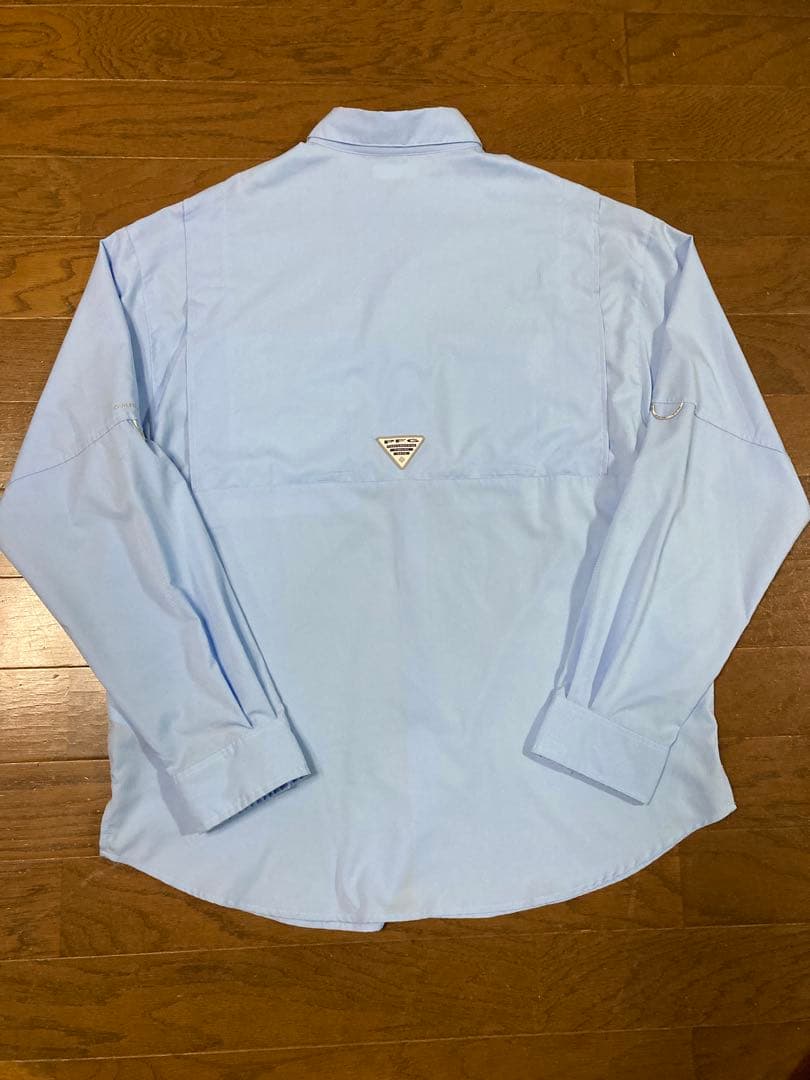 Columbia コロンビア PFG タミアミII 水色 Lサイズ 長袖シャツ