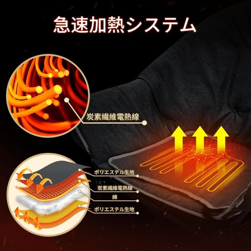 SOLO UP USB 加熱 チェア 冬用 ヒーター 椅子 折りたたみ