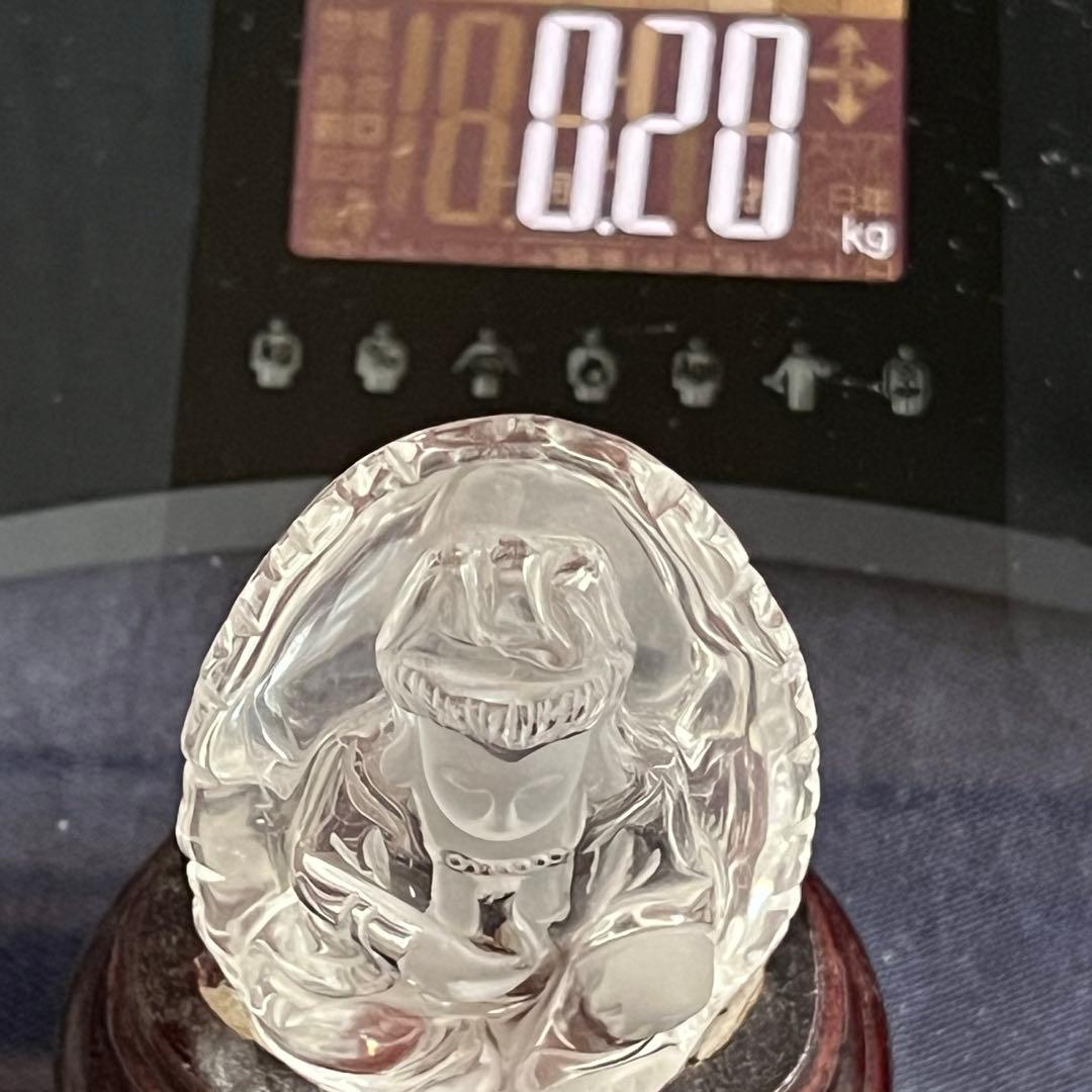 水晶　クリスタル　天然石　仏像　彫り物　置物　薬師如来