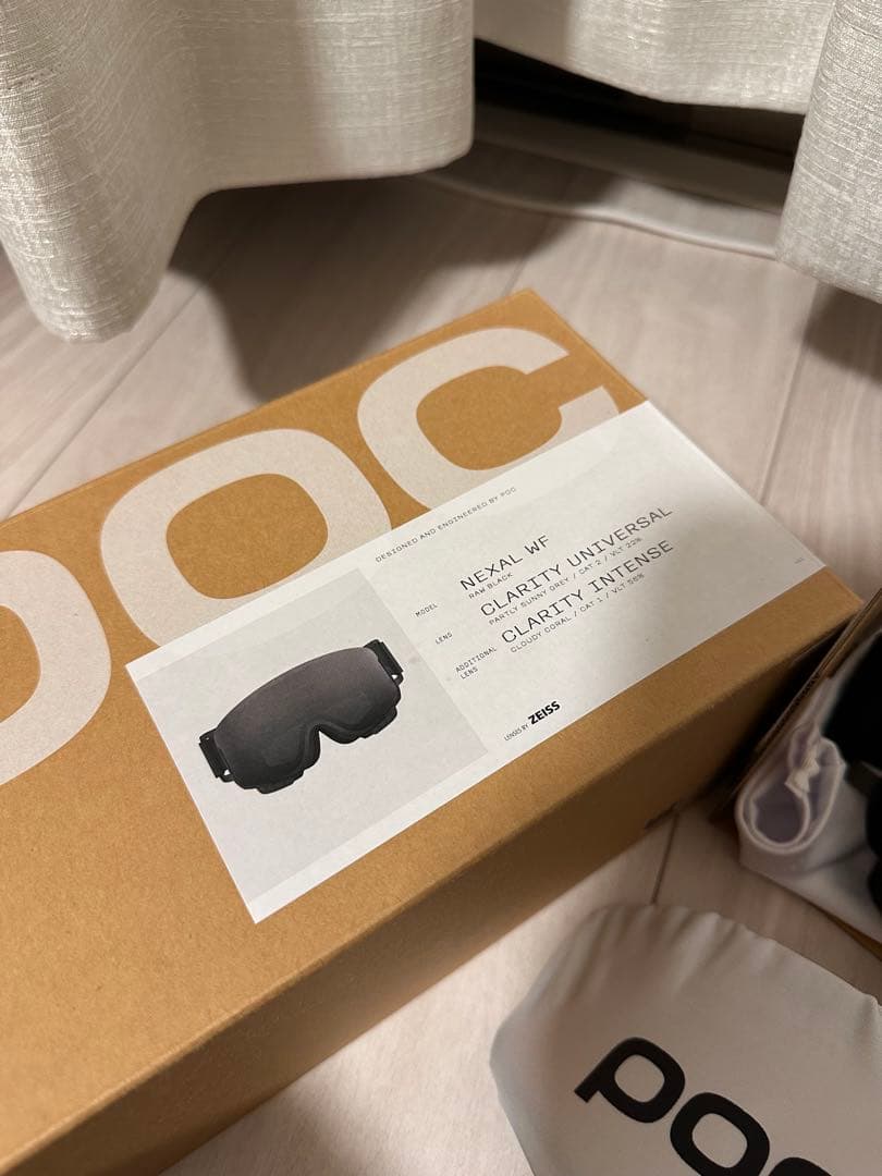 【美品】POC NEXAL WF JAPAN FIT スキーゴーグル ブラック