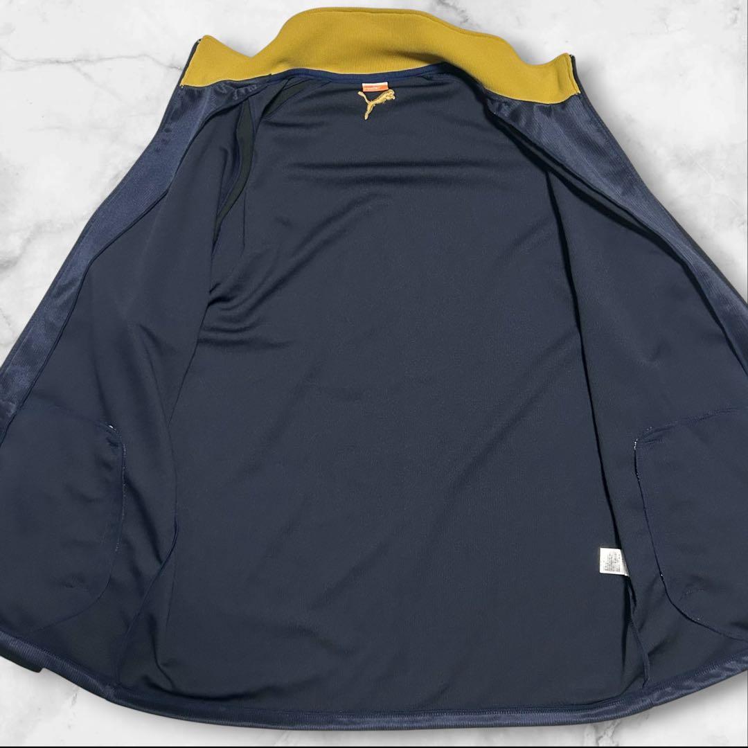 極美品 プーマ セットアップ ジャージ ネイビー XL 大きめ ブルゾン