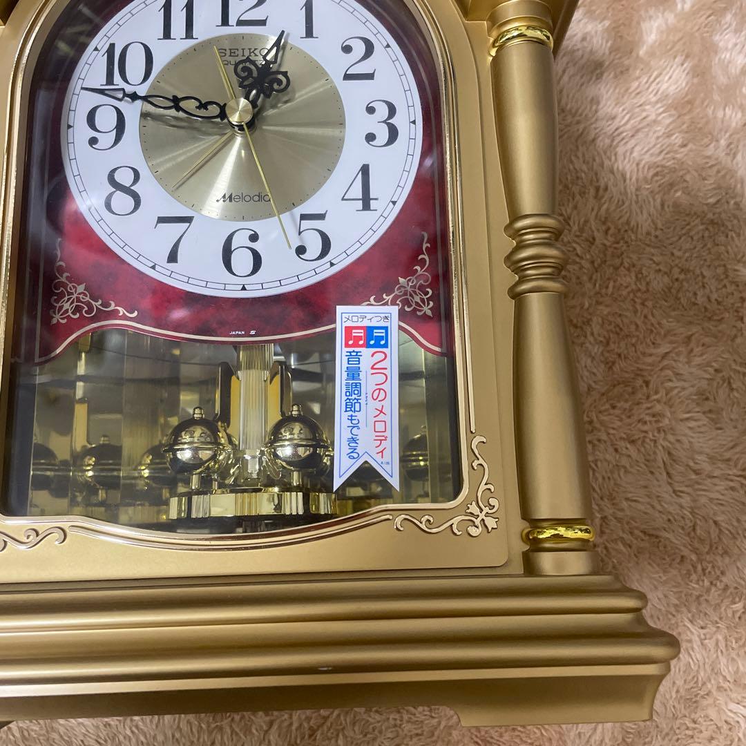 80's SEIKO メロディア　からくり時計　置き時計　目覚ましmz607g