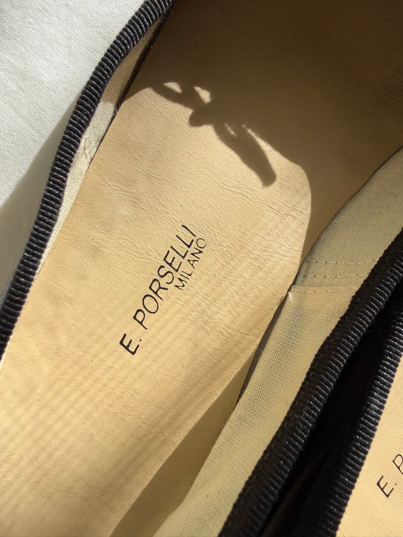 porselli ポルセリ バレエシューズブラック