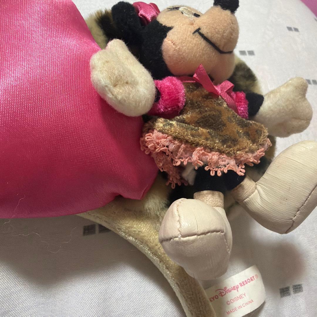 ミニーマウス カチューシャ ヒョウ柄　ディズニーランド