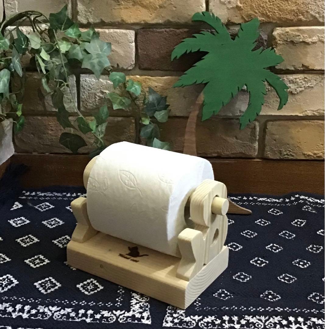 ぽんこ  トイレットペーパー ホルダー スタンド 【&バージョン】