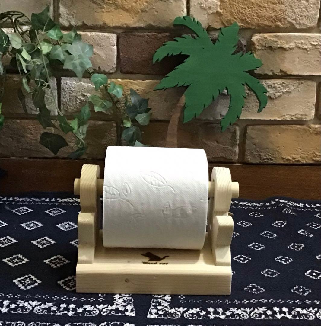 ぽんこ  トイレットペーパー ホルダー スタンド 【&バージョン】