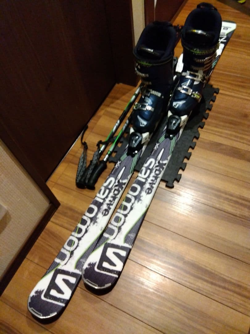 美品【ハイエンド】SALOMON/メンズ用/スキーセット/メンテ・WAX済み✔