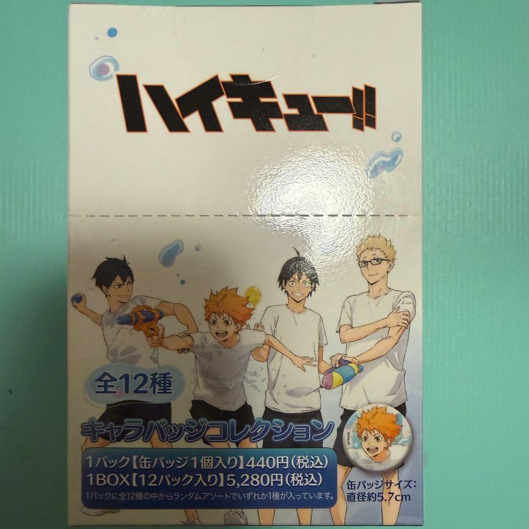ハイキュー　水遊び　缶バッジ　BOX