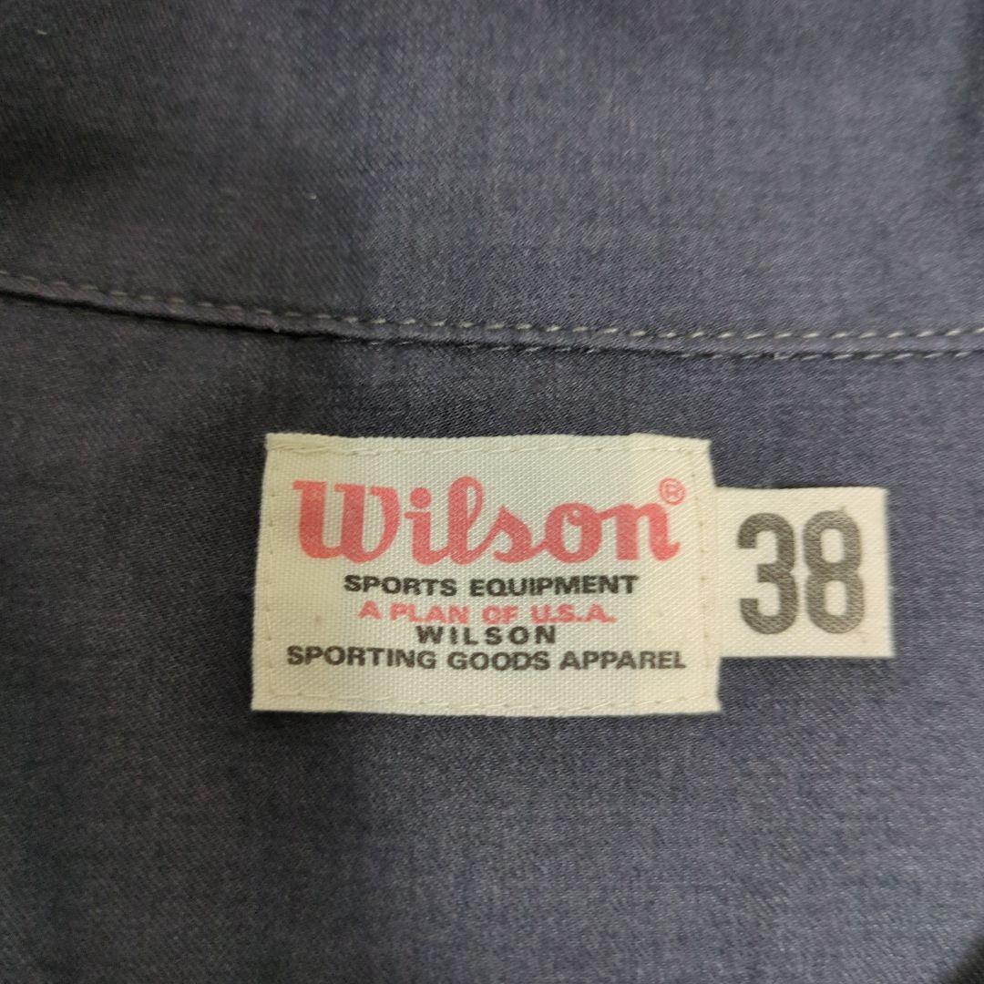 Wilson ウィルソン ボーリングシャツ 刺繍 オープンカラー　ヒットユニオン