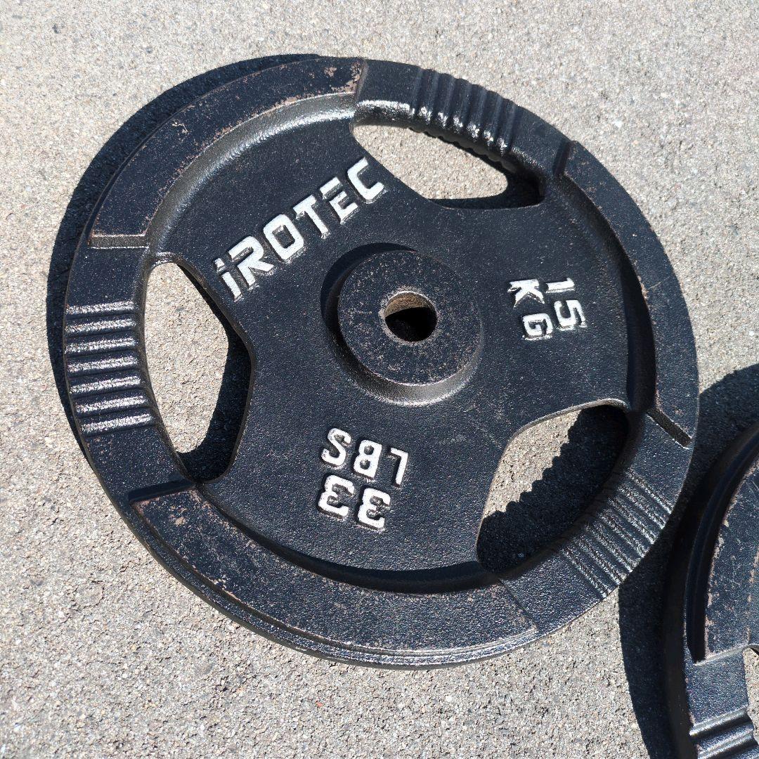 iROTEC 15 KG ウエイトプレート 2枚セット