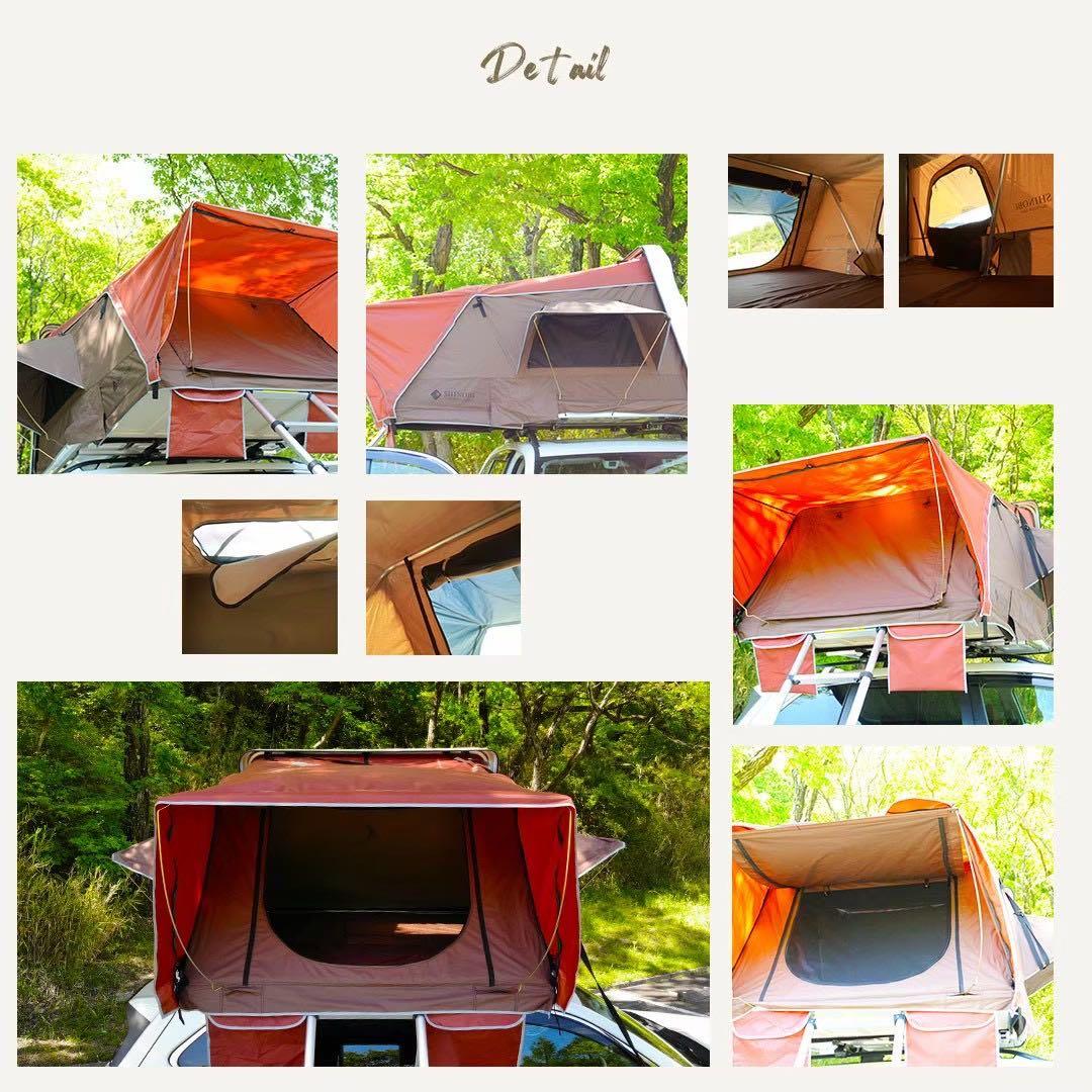 新品 送料無料 シノビー ルーフテント ハシゴ付 ホワイト/ネイビー ベージュ