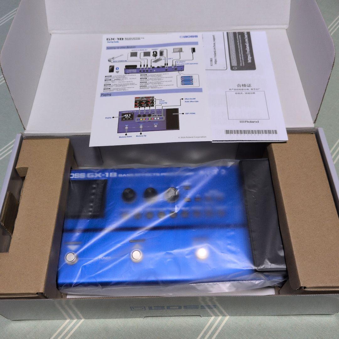 BOSS GX-1B ベース　マルチエフェクター 純正電源アダプター付属