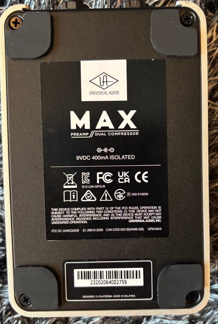 ギター UAFX Max Preamp & Dual Compressor