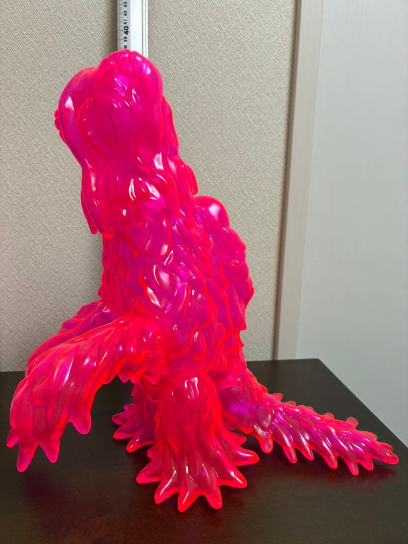 ヘドラ ファントム 約30cm 蛍光ピンク クリア ソフビ　マルサン