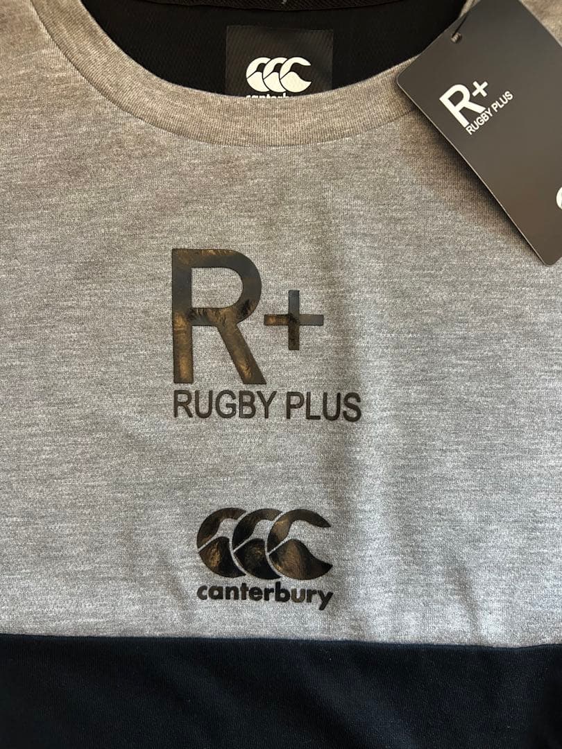 【新品未使用】カンタベリー　R+　ラグビー日本代表 ワークアウトTシャツ　黒　L