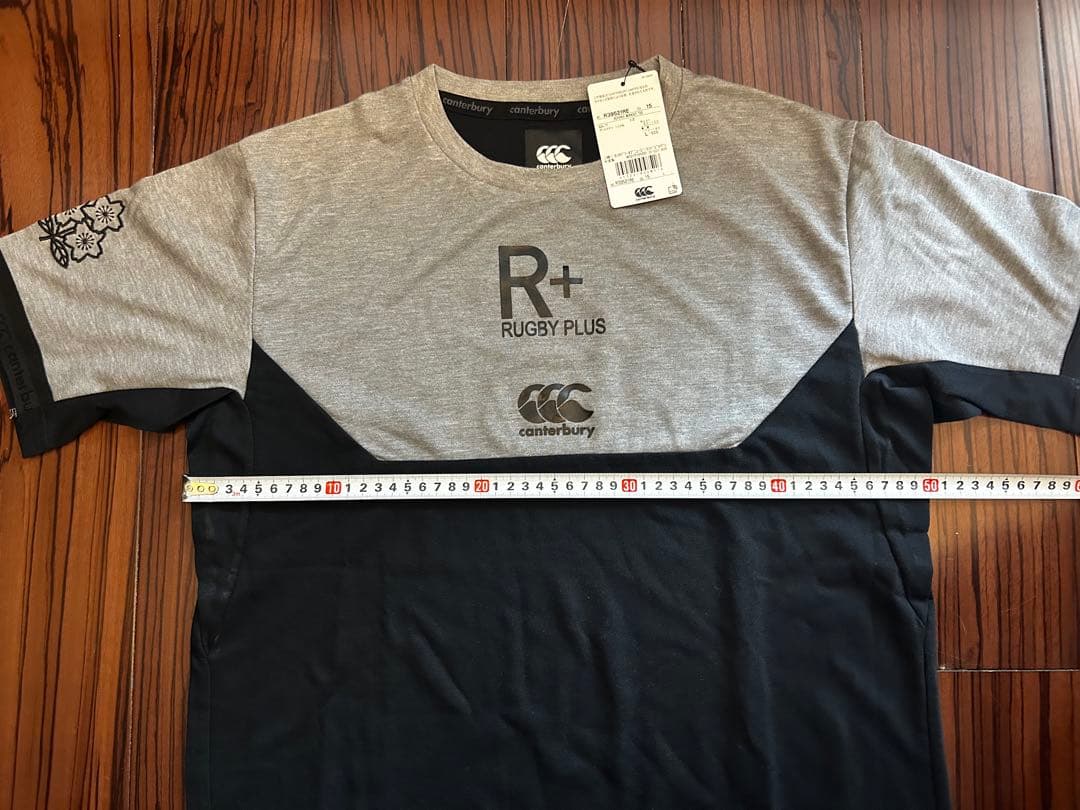 【新品未使用】カンタベリー　R+　ラグビー日本代表 ワークアウトTシャツ　黒　L