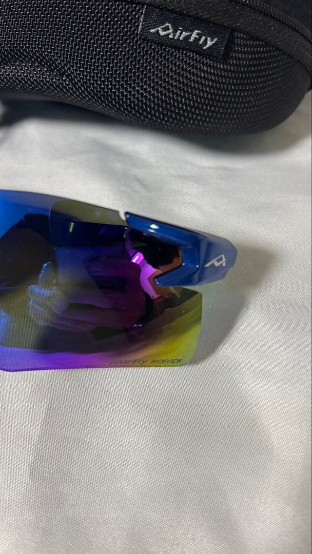 AirFly AF-301 サングラス C-5WV BLUE ミラー 偏光レンズ