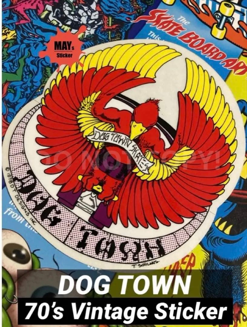 70’sスケートボードステッカー 【DTS】dogtownヴィンテージステッカー
