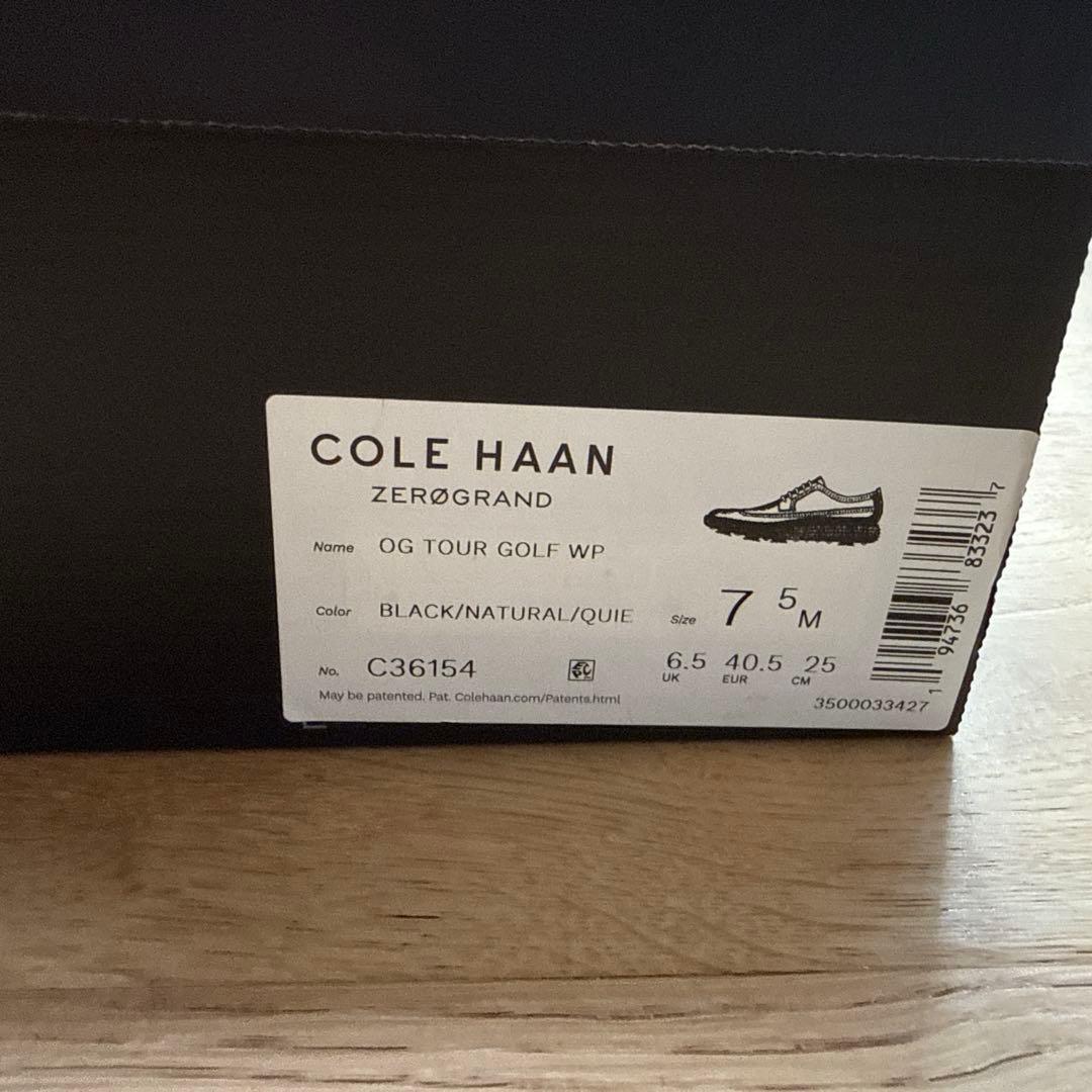 COLE HAAN ゴルフシューズ　25cm 新品　レザー　防水