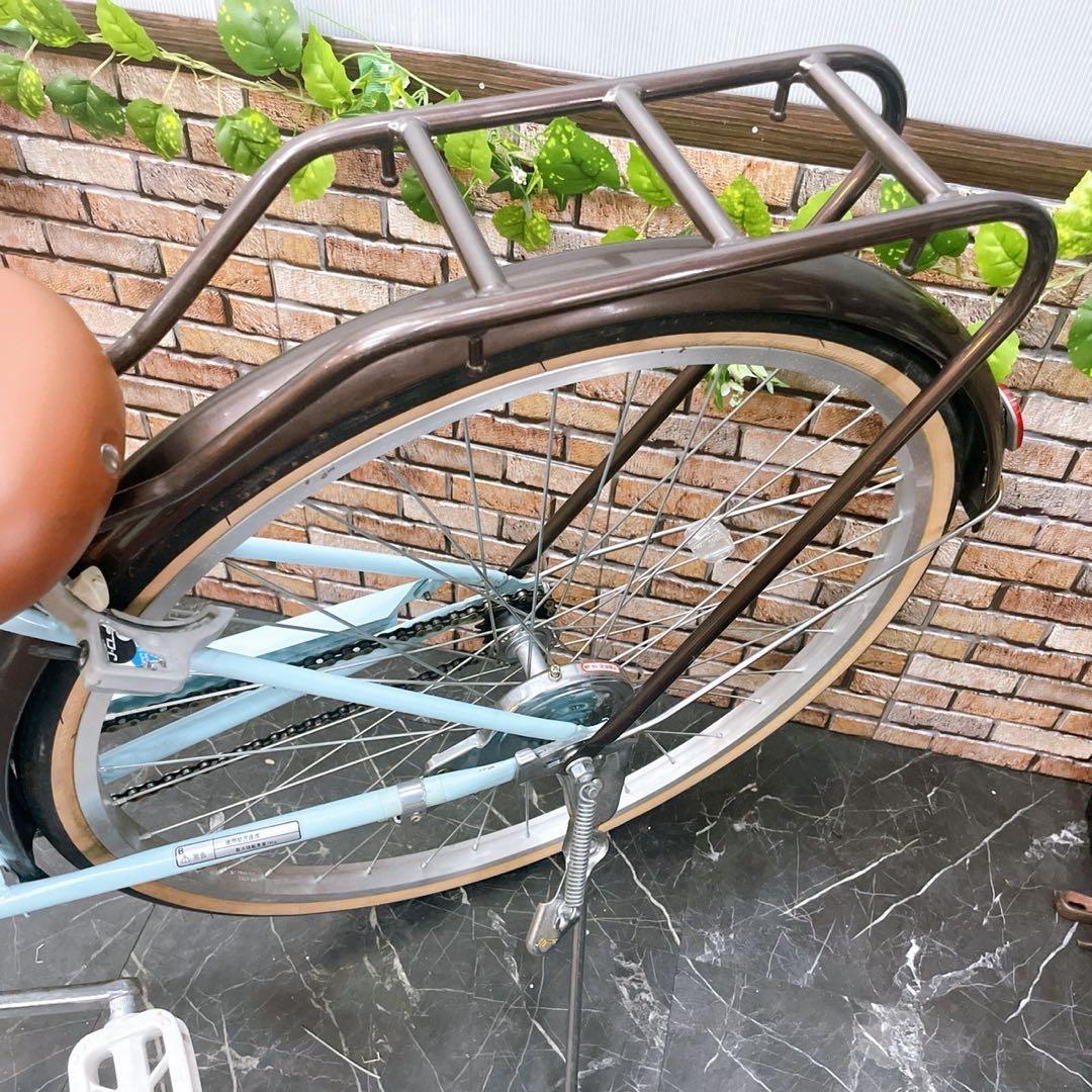 【21】子供用自転車 子供車 Merry Bell 水色 26インチ シングル