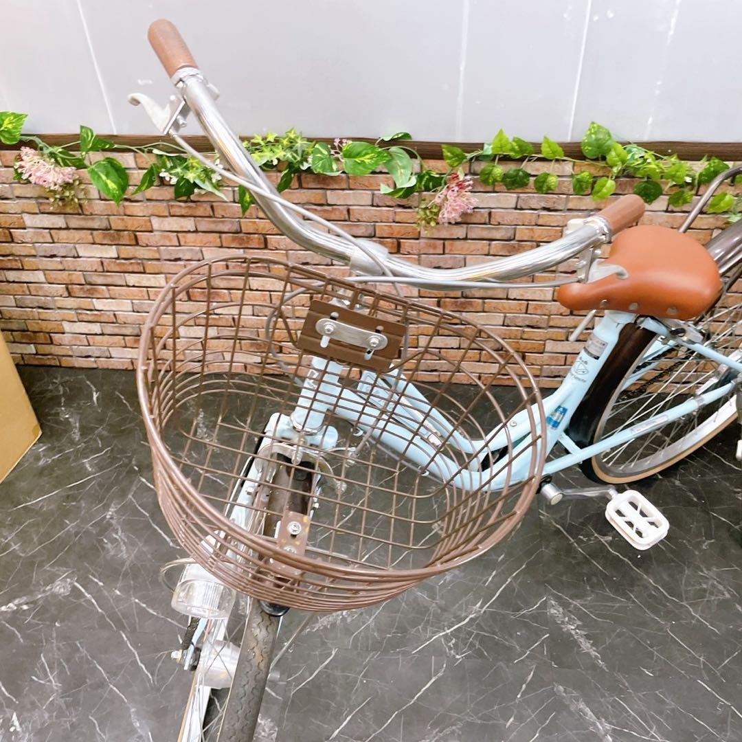 【21】子供用自転車 子供車 Merry Bell 水色 26インチ シングル