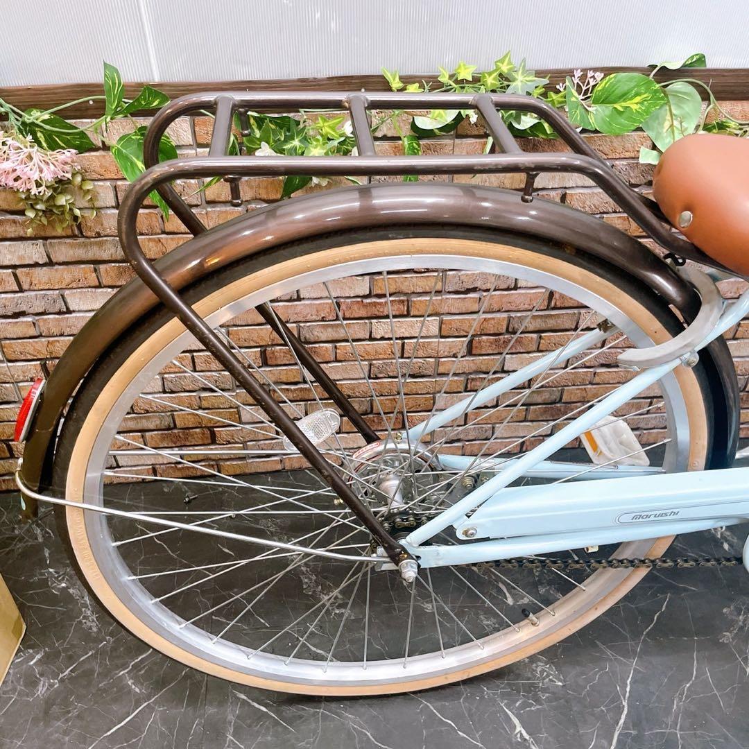 【21】子供用自転車 子供車 Merry Bell 水色 26インチ シングル