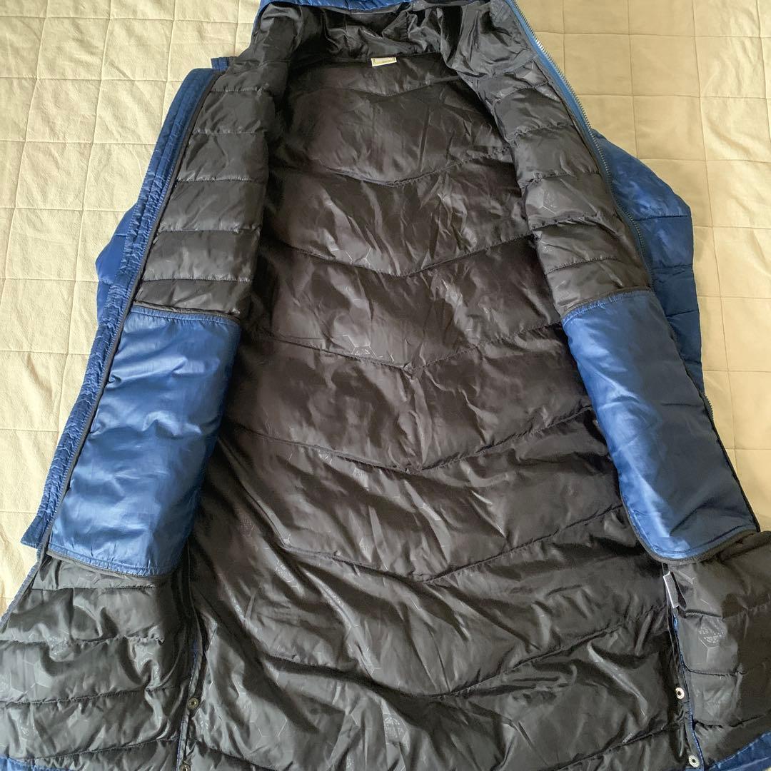 ATHLETA ネイビー ベンチコート フード付き160