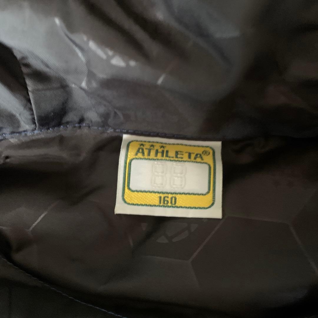 ATHLETA ネイビー ベンチコート フード付き160
