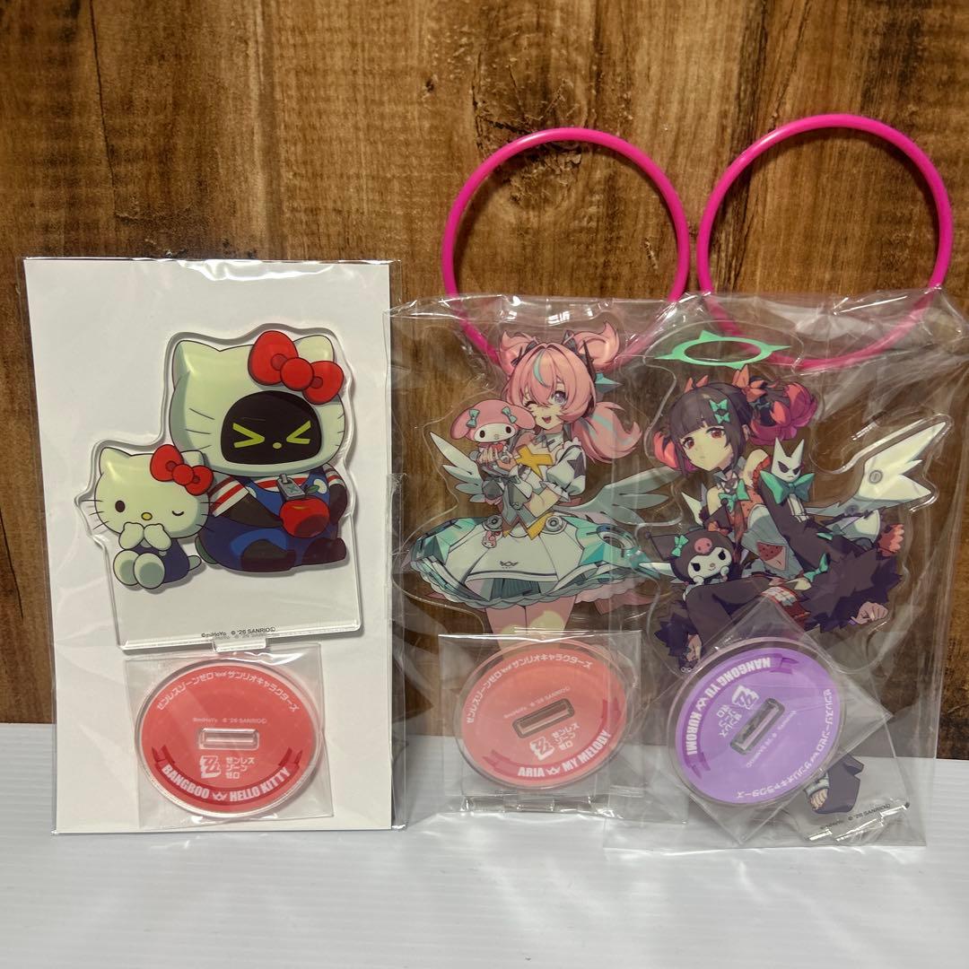 ゼンゼロ　サンリオ　メタルポスター アクリルパネル　スタンド　GIGO