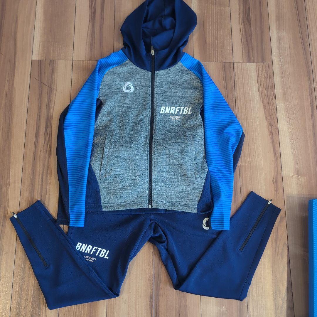 BNRFTBL フード付きジャージセットロンT bonera 青 s
