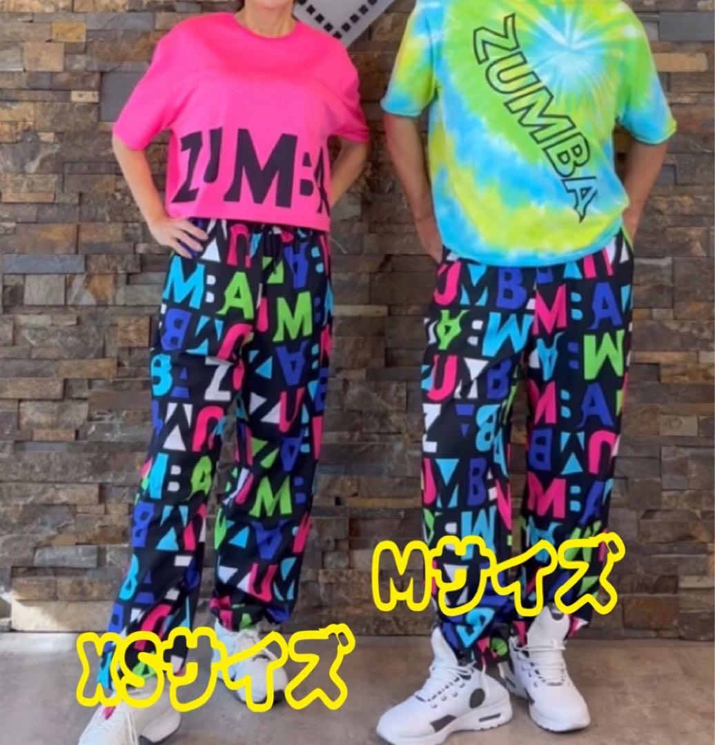 定価¥13,860 ZUMBA 正規品 ネオンカラフルプリント バギーパンツ