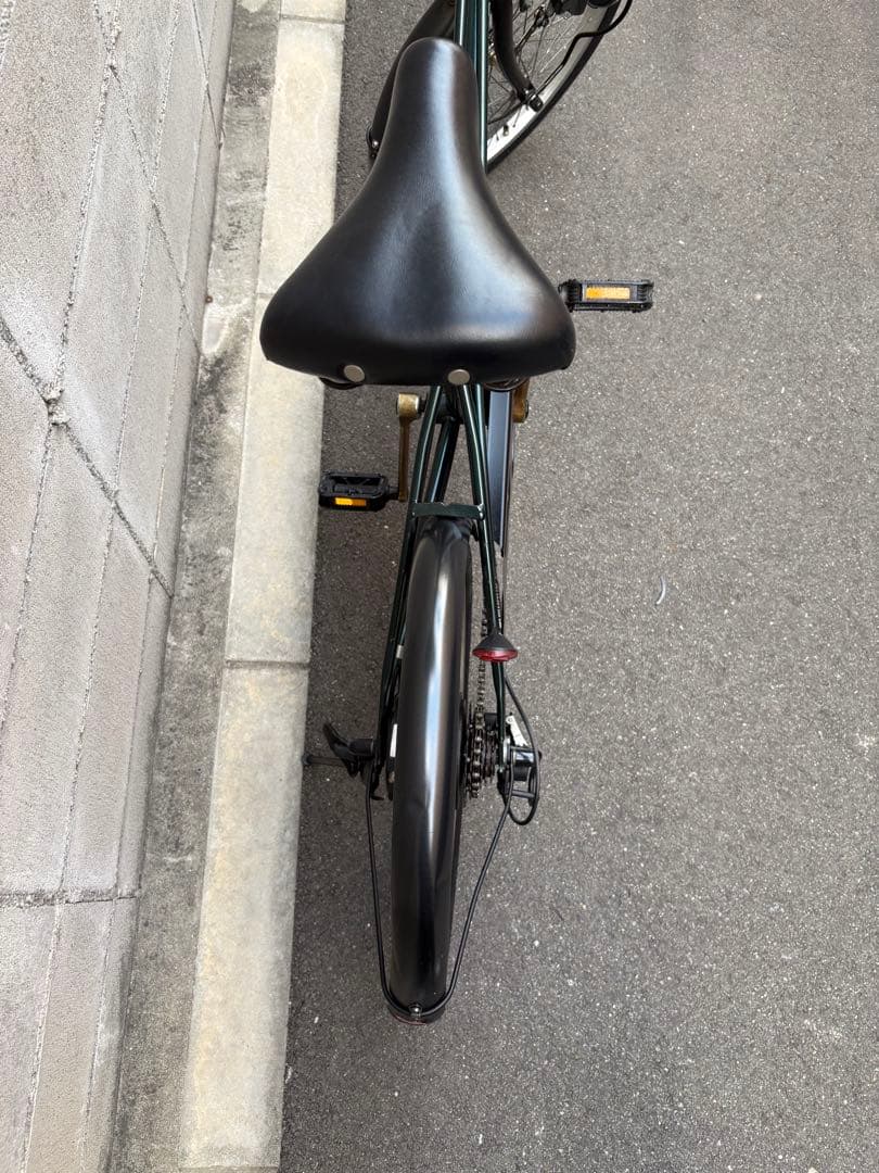 <両タイヤ新品>ミニベロ　グリーン