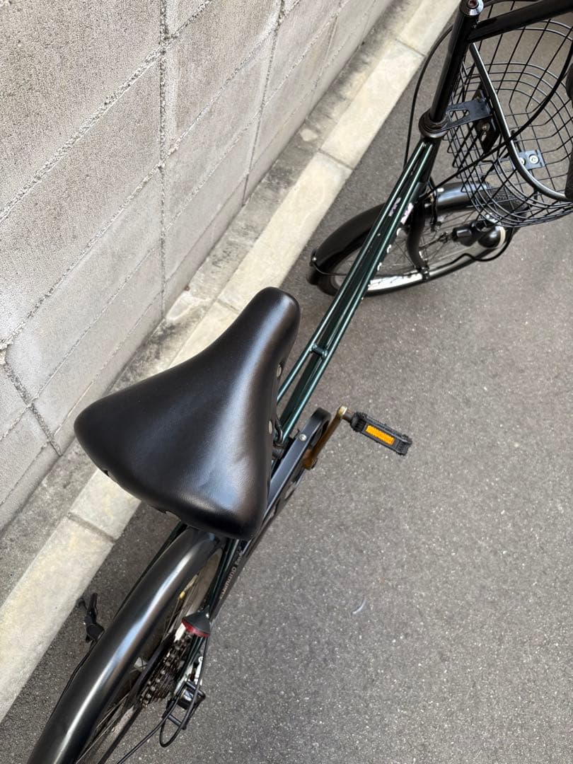 <両タイヤ新品>ミニベロ　グリーン