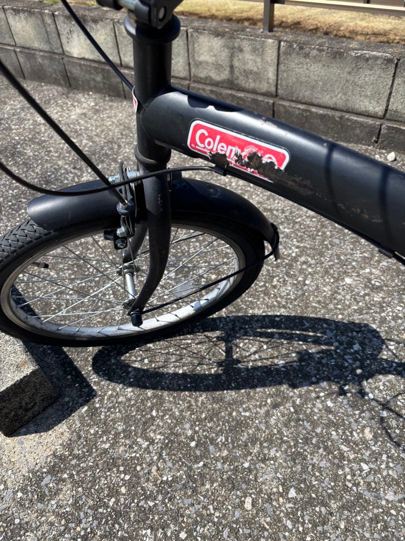 Coleman 折りたたみ自転車 ブラック ［引き取り限定］