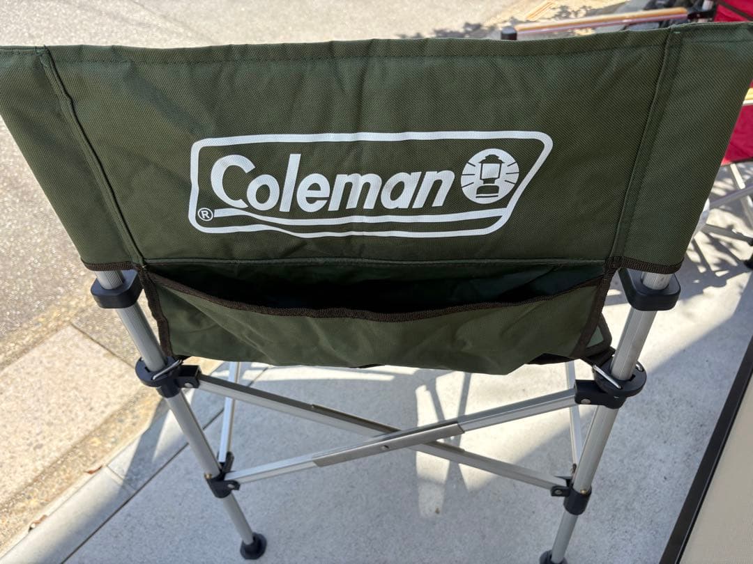 Coleman アウトドアチェア 2 wayレッド グリーン 収納バッグ付き