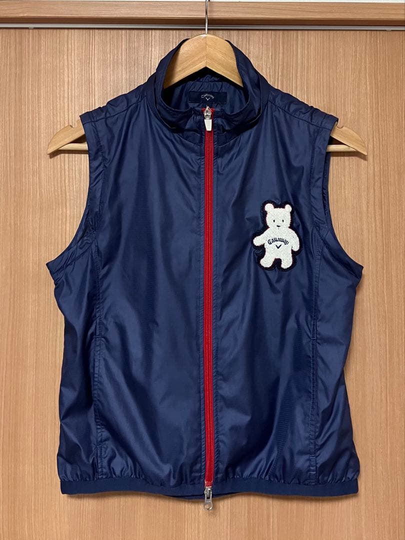 美品 Callaway 2way ジャケット ベスト フード ダブルジップ