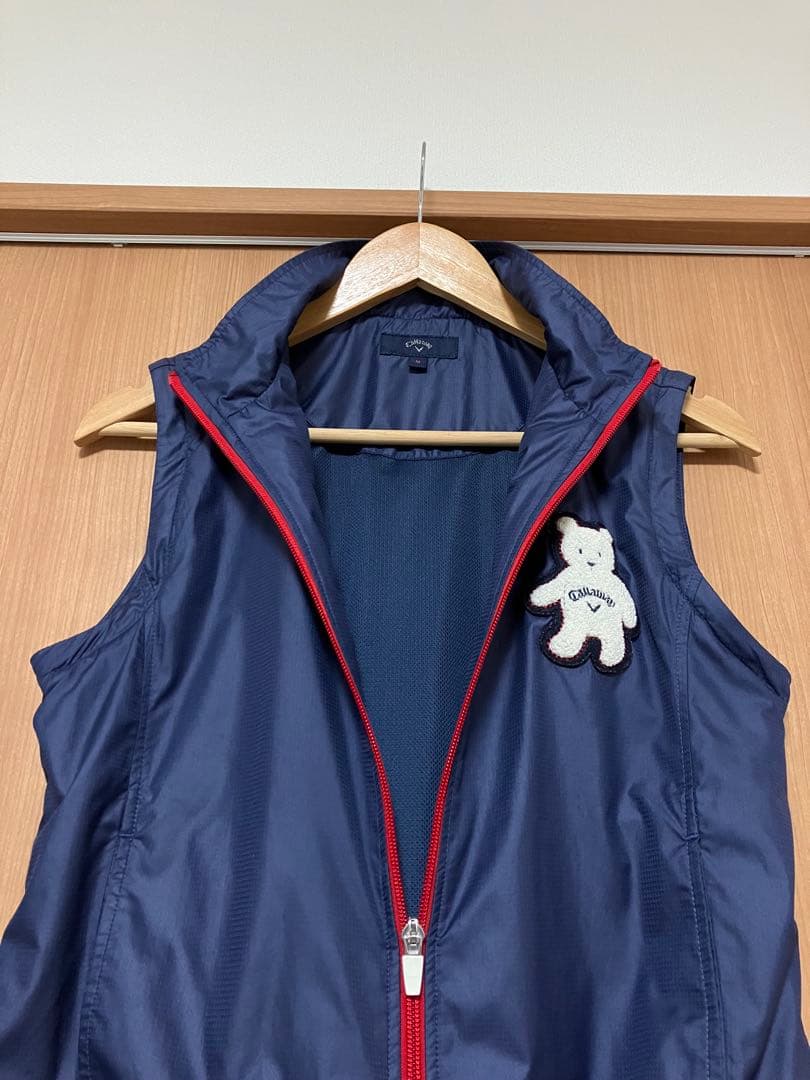 美品 Callaway 2way ジャケット ベスト フード ダブルジップ