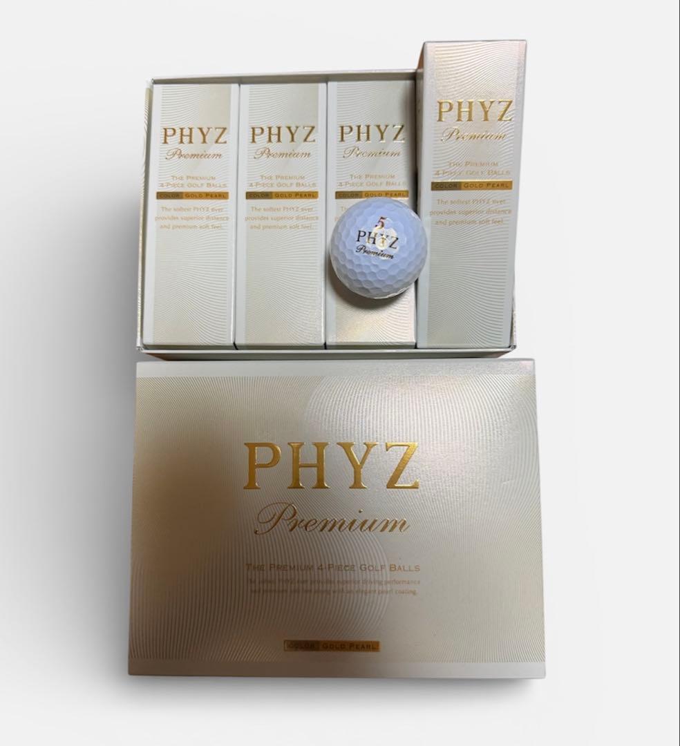 【新品2ダース】ブリヂストン PHYZ Premium ゴールドパール 24球