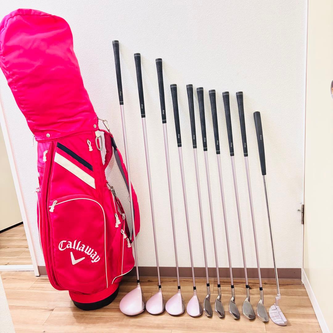 【豪華10本】Fitway レディース ゴルフセット Callaway バッグ