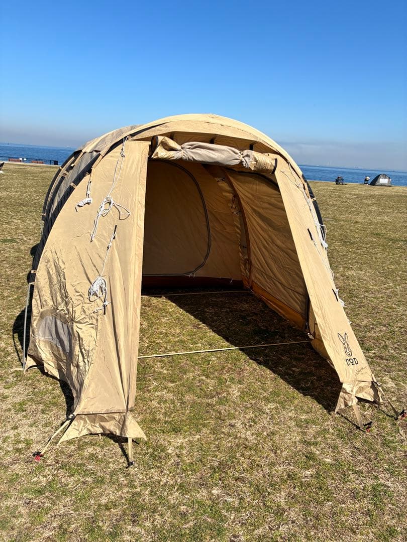 DOD カマボコテント3S (タン)+カマボコシールド (タン)