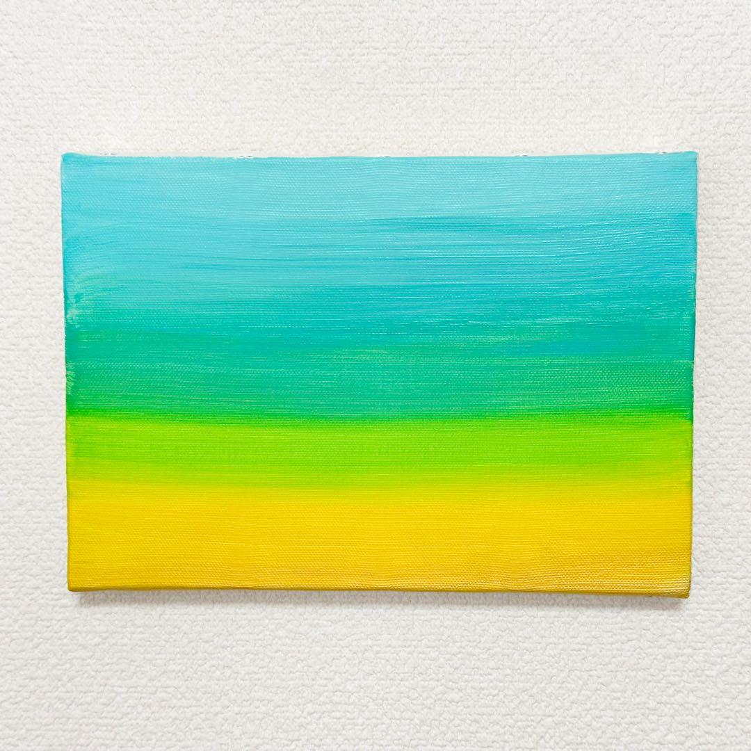 アクリルグラデーション絵画2点セット