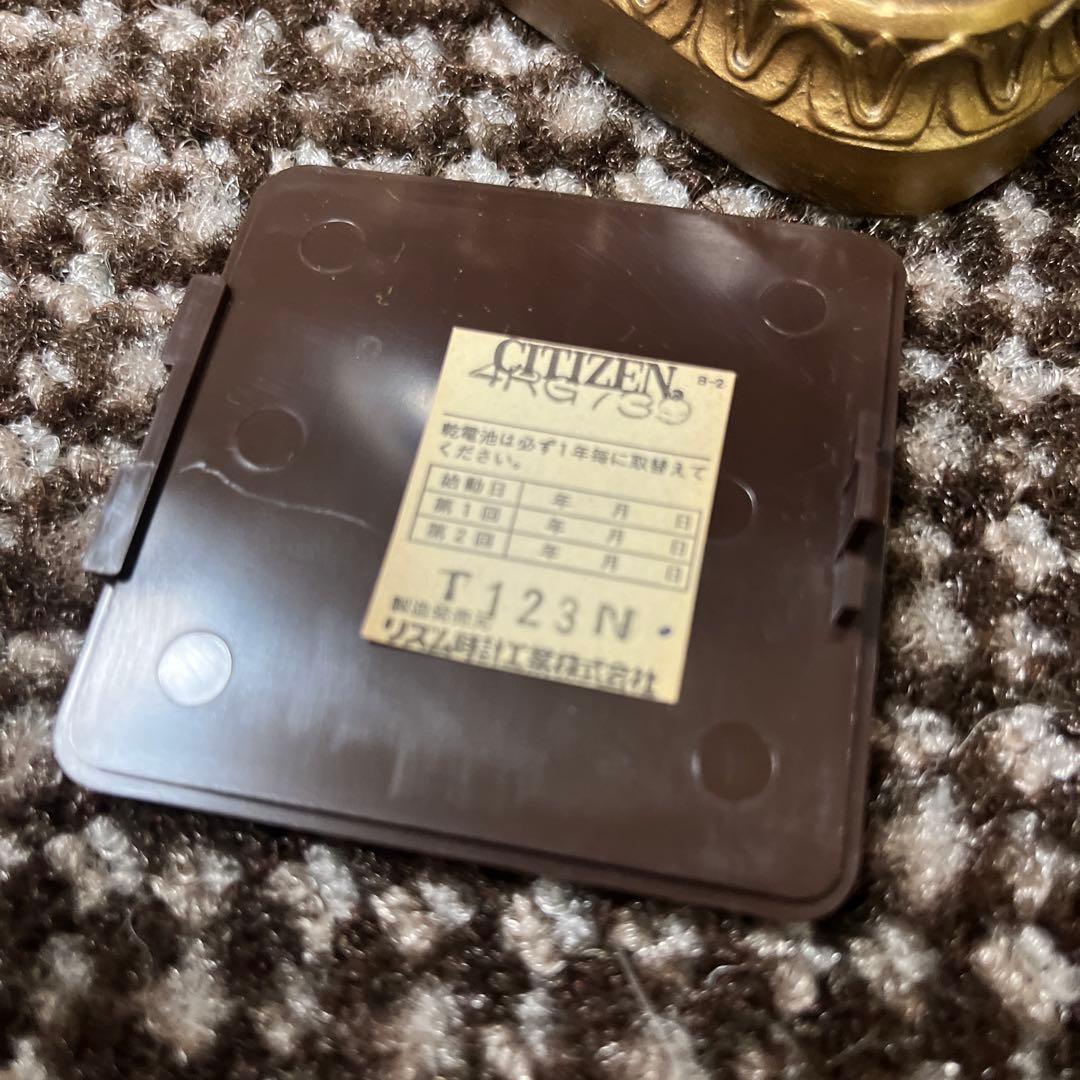 CITIZEN クォーツ置き時計　天使　新品未使用　極美品　昭和レトロ