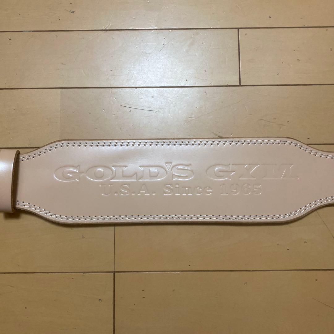 GOLD'S GYM ゴールドジムEXレザーベルトSサイズ トレーニングベルト