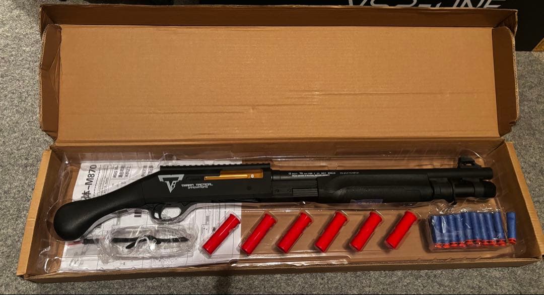 M870 ブリーチャー　ショットガン風おもちゃ銃 排莢式 スポンジ弾ナーフガン