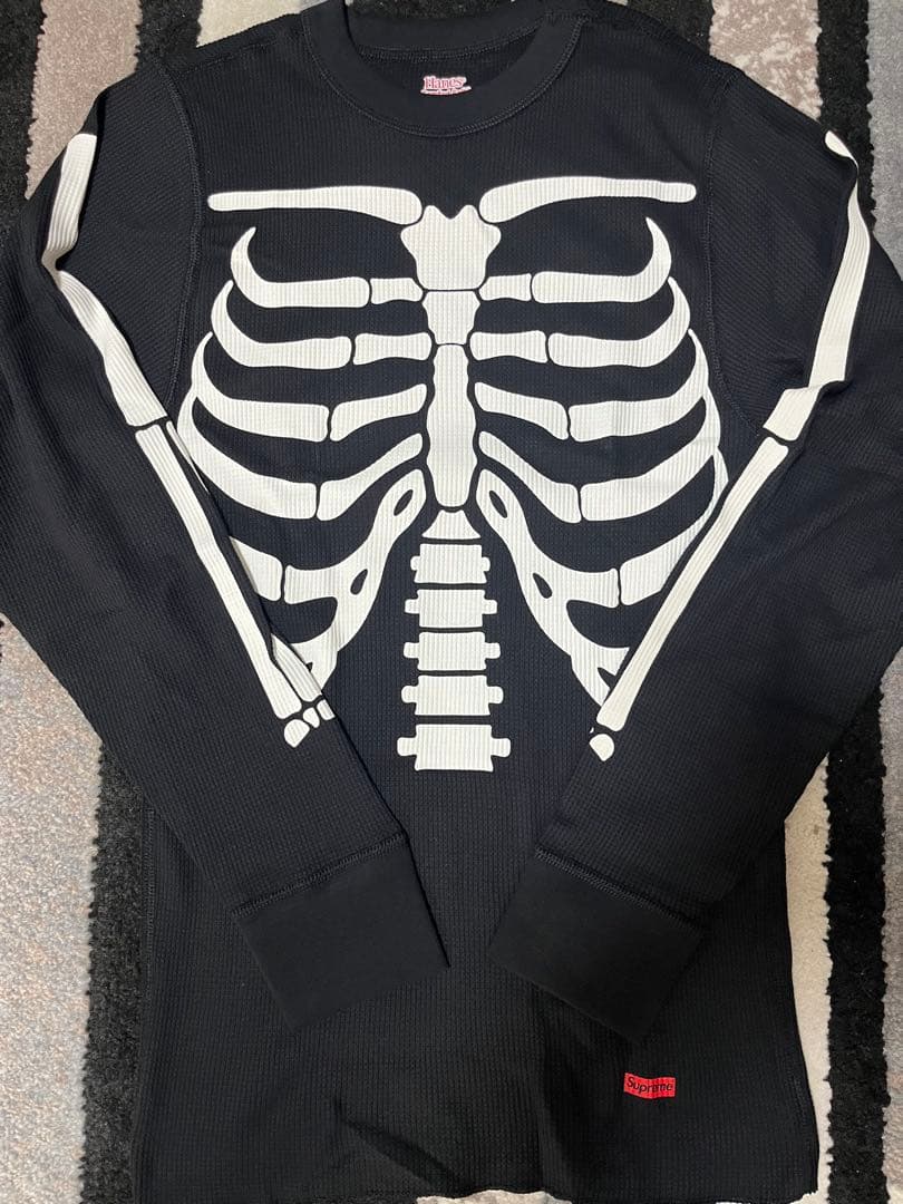 Hanes Supreme Thermal Crew ブラック